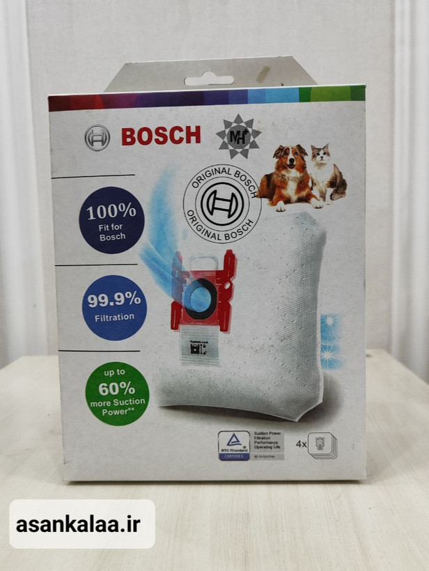 کیسه جاروبرقی بوش G ALL اصل | بسته ۴ عددی | مناسب Bosch و Siemens