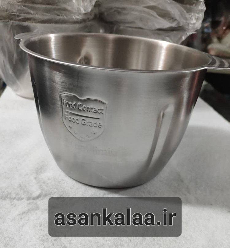 کاسه استیل سه لیتری خردکن – مناسب برای بوش، سیلور کرست و مولینکس | ضدزنگ و با ضمانت اصالت