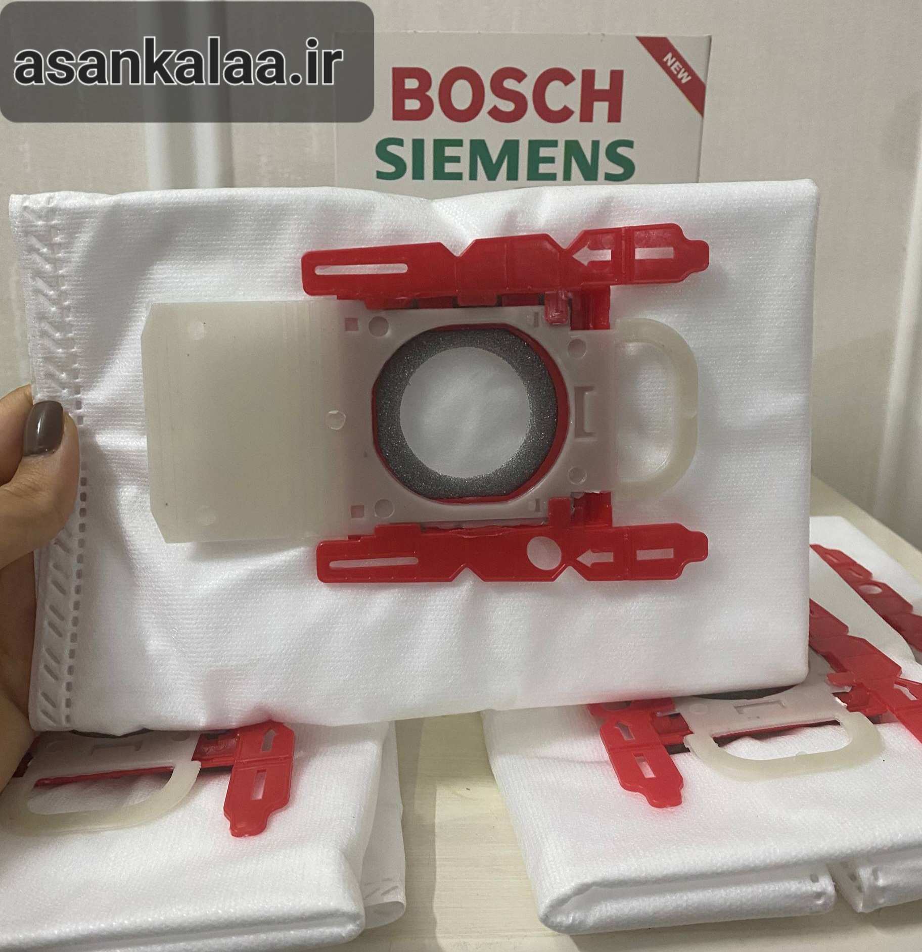 کیسه جاروبرقی بوش و زیمنس MEGAfilt SuperTEX مدل Type G بسته ۵ عددی (مخصوص سری ۸بوش آلمان)